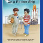 "On A Rocket Ship", illustrated by Ritche Arriba, from the book The Panda Banda